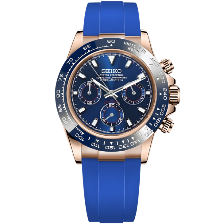 SEIKO DAYTONA MOD | Blue Rosé