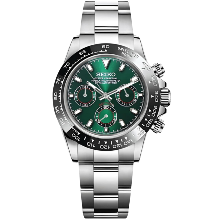 SEIKO DAYTONA MOD | Emerald Steel