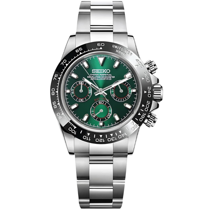SEIKO DAYTONA MOD | Emerald Steel