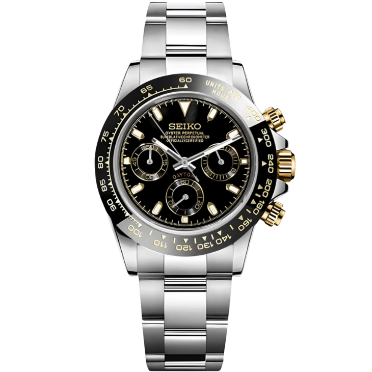 SEIKO DAYTONA MOD | Black Gold
