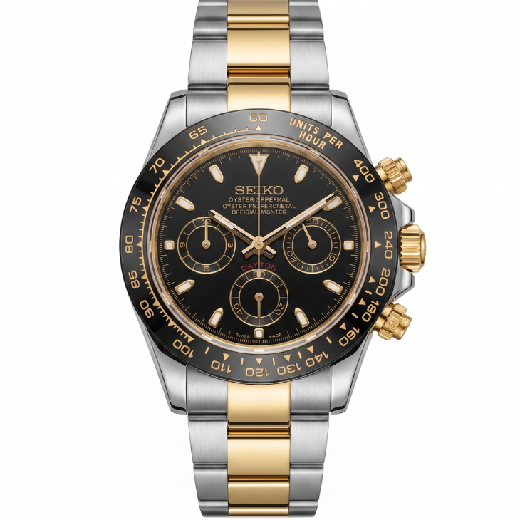 Seiko Daytona Onyx Gold