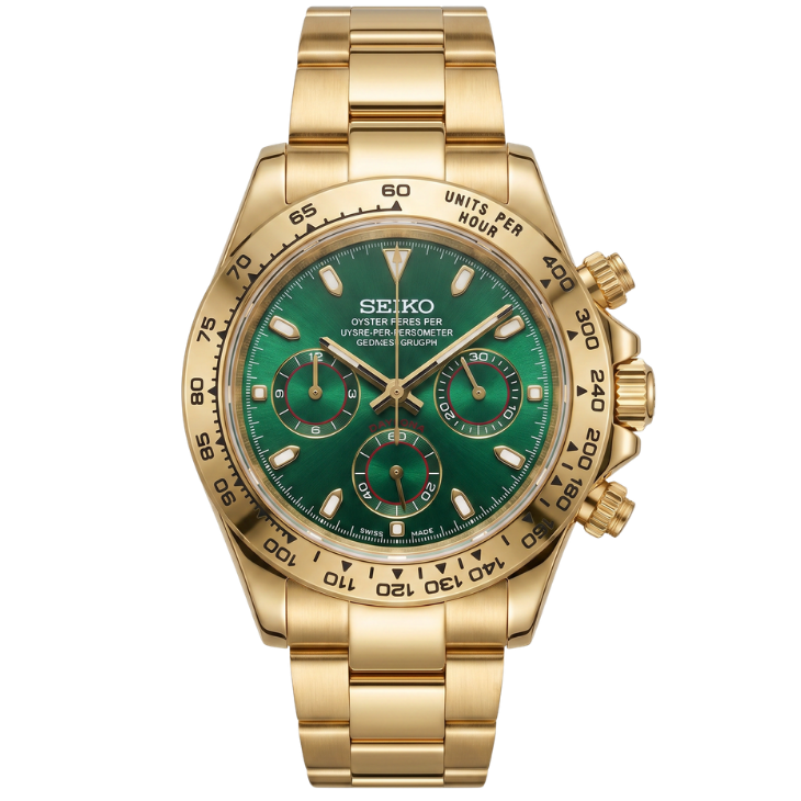 Seiko Daytona Malachite Gold