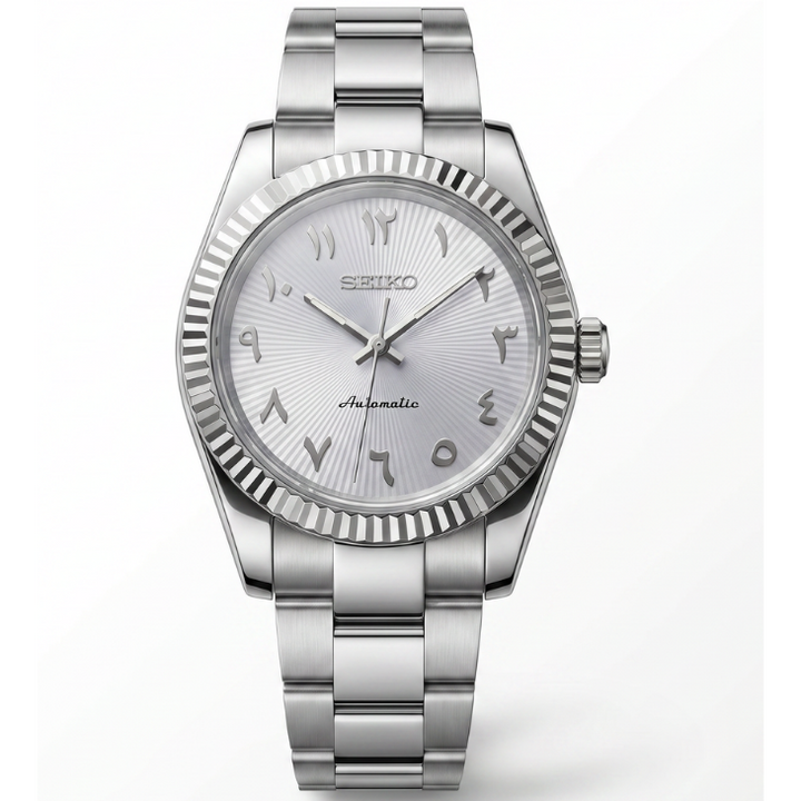 SEIKO DATEJUST MOD | WITTE WIJZERPLAAT MET ARABISCHE LETTERS