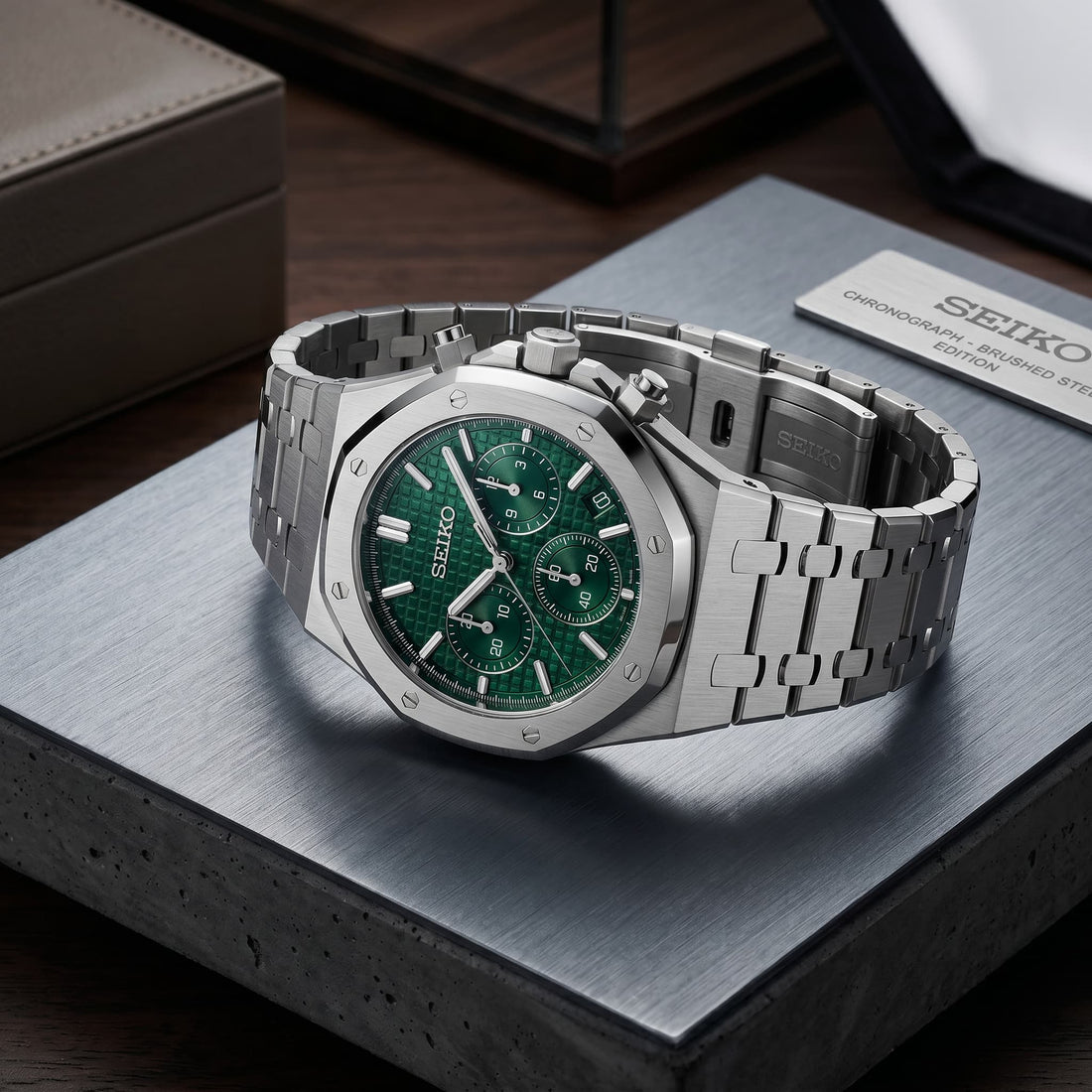 SEIKO ROYAL OAK MOD | Groenblijvend