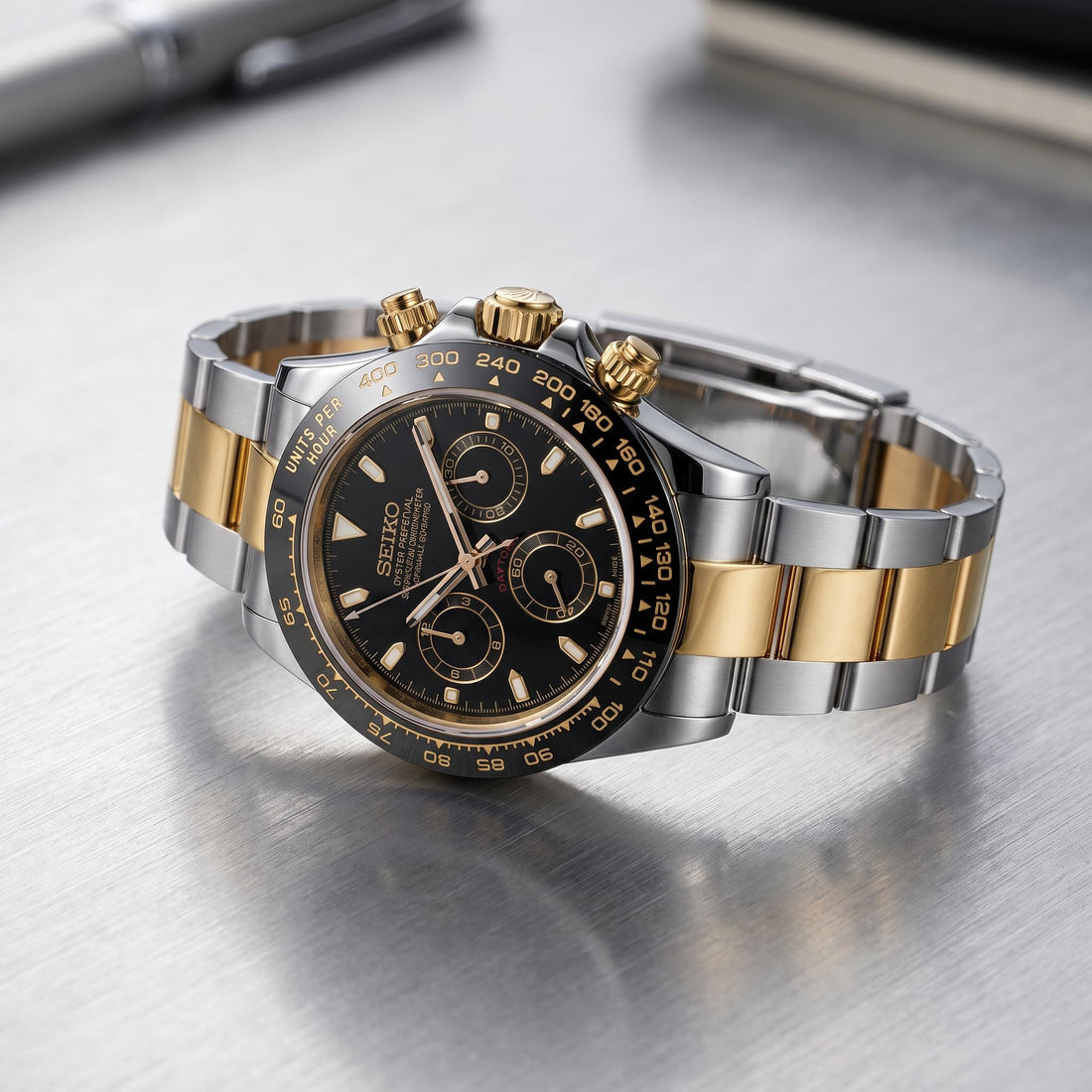 Seiko Daytona Onyx Gold