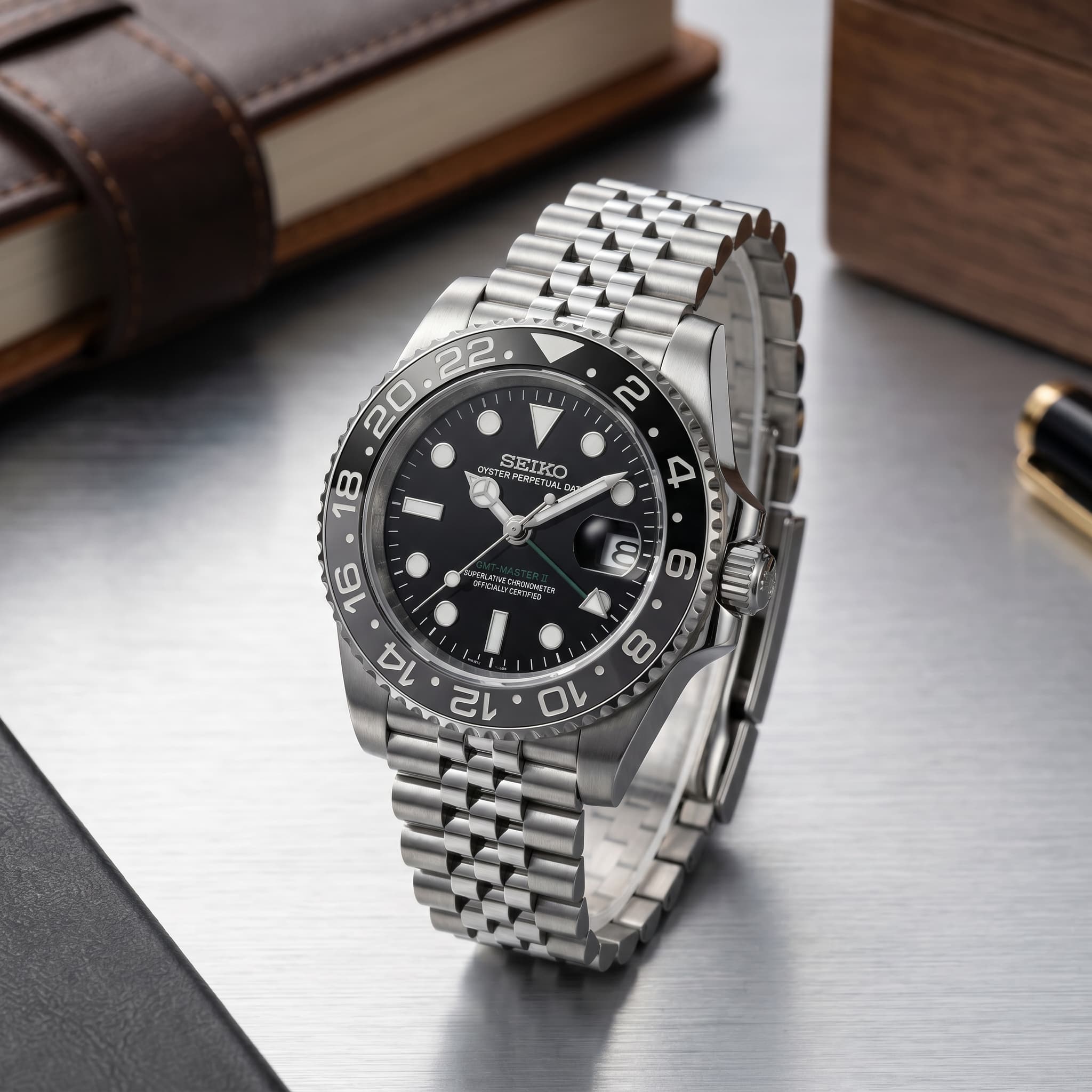 Seiko GMT Bruce Wayne