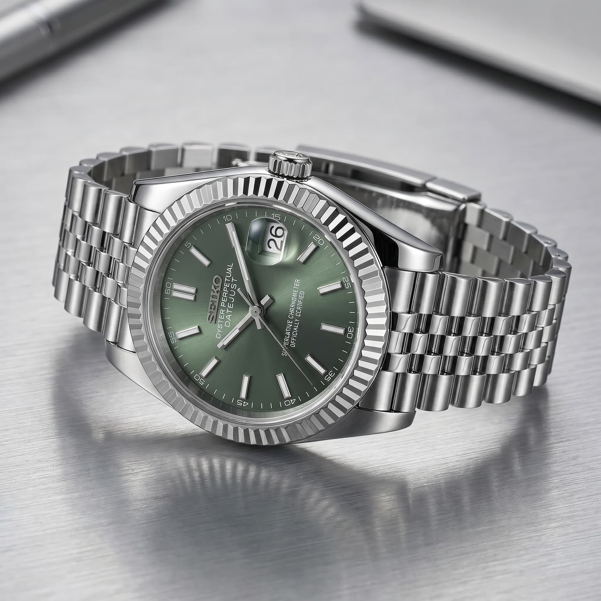 Seiko Datejust Soft Green