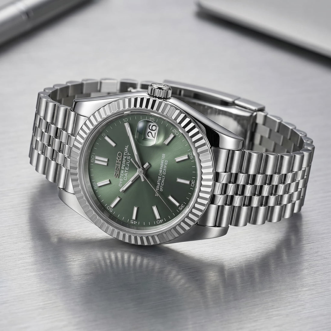 Seiko Datejust Soft Green