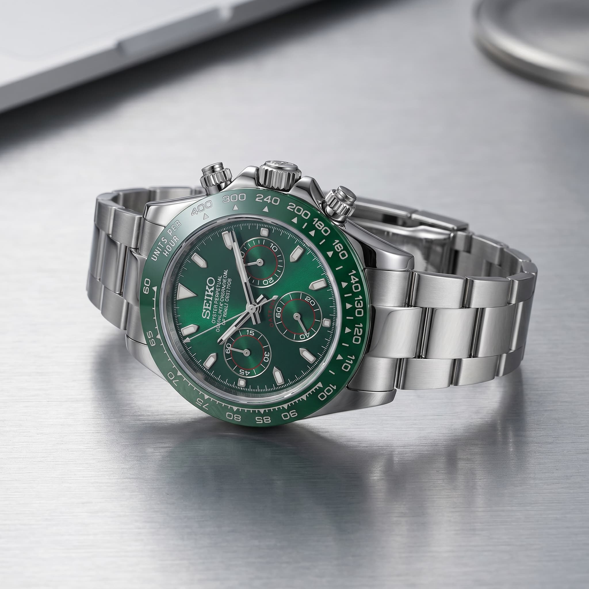 Seiko Daytona Verde Steel
