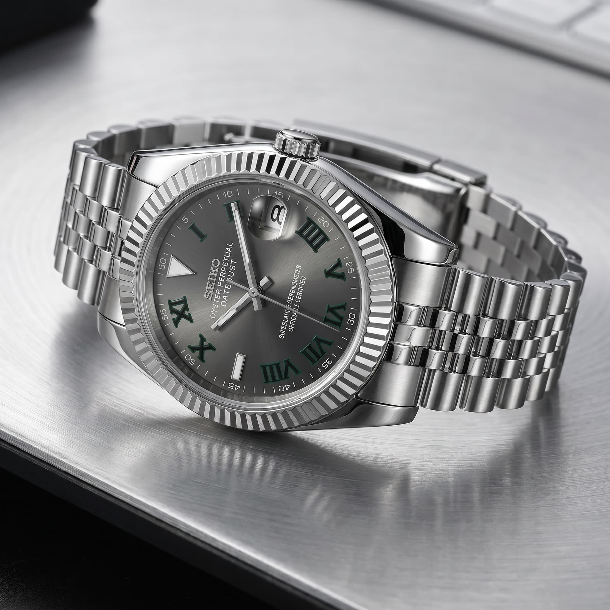 Seiko Datejust Grey Wimbledon