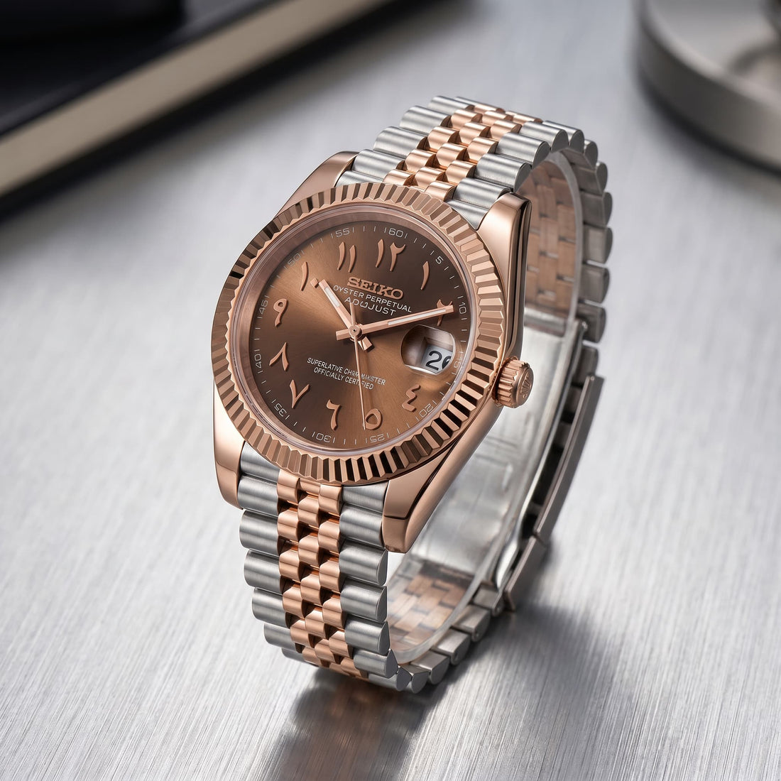 Seiko Datejust Brown Arabic Dial