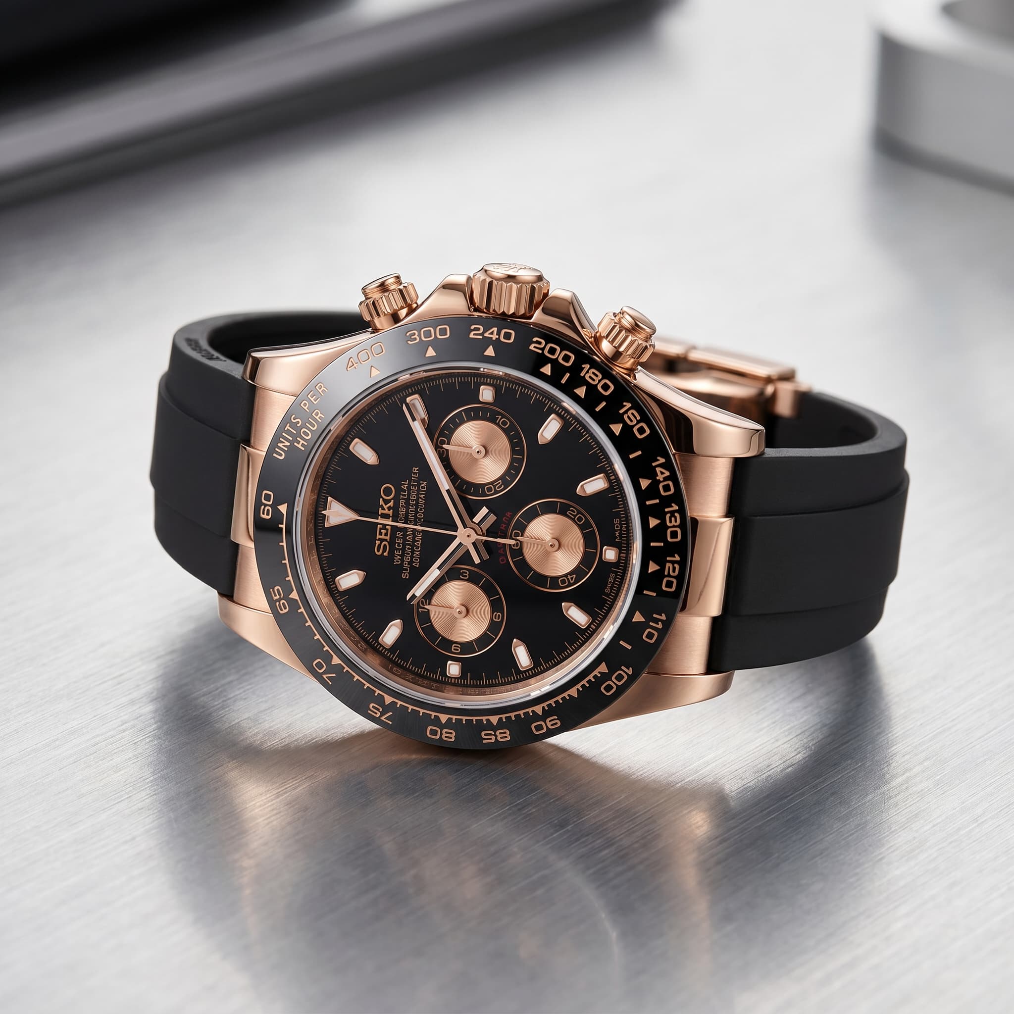 Seiko Daytona Rose Gold