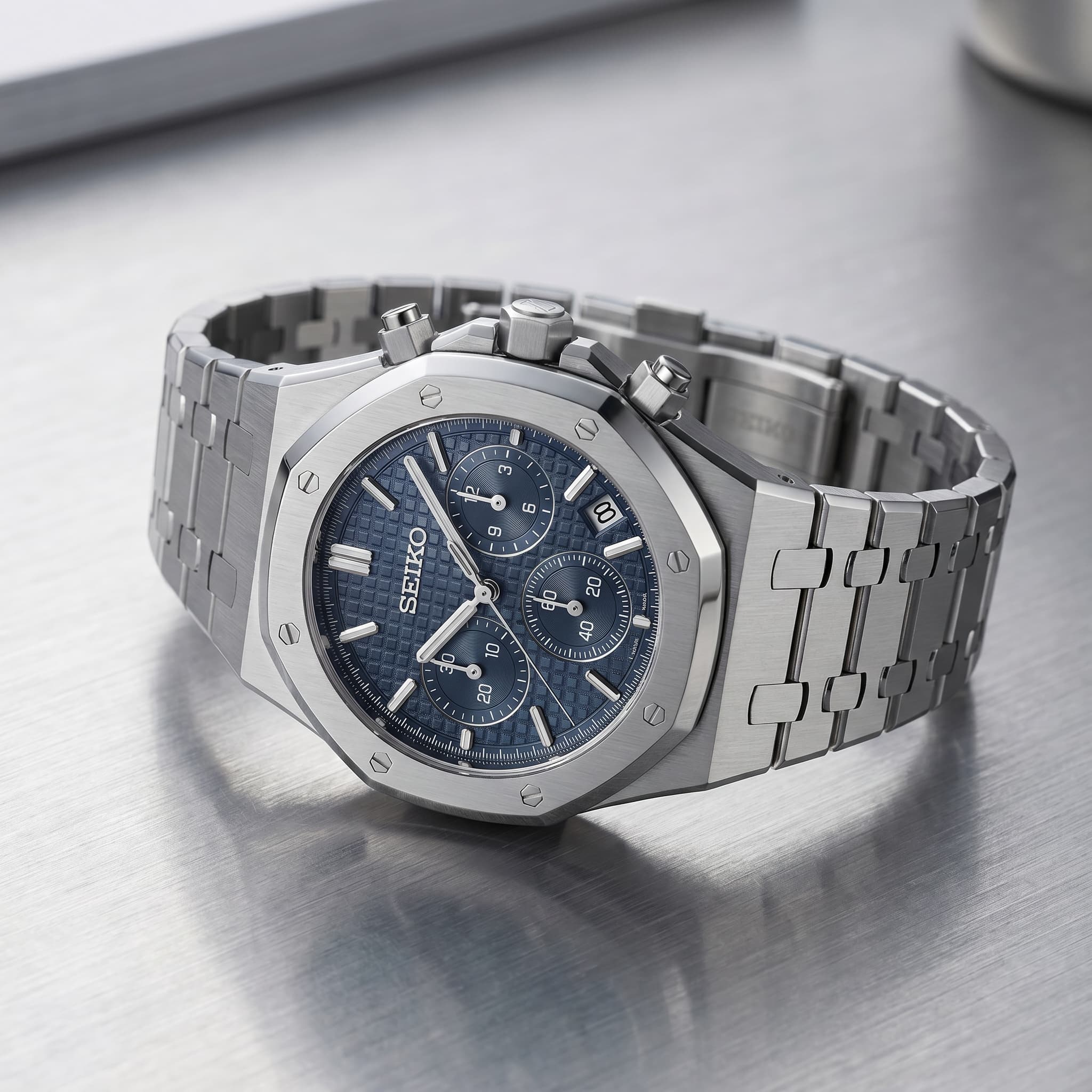 SEIKO ROYAL OAK MOD | Marineblauw