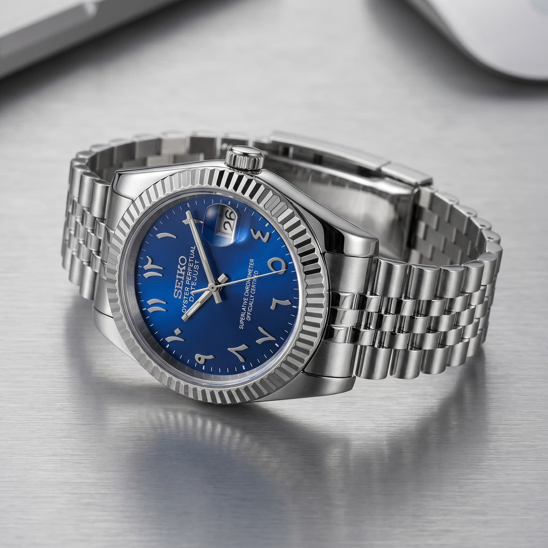 Seiko Datejust Blue Arabic Dial