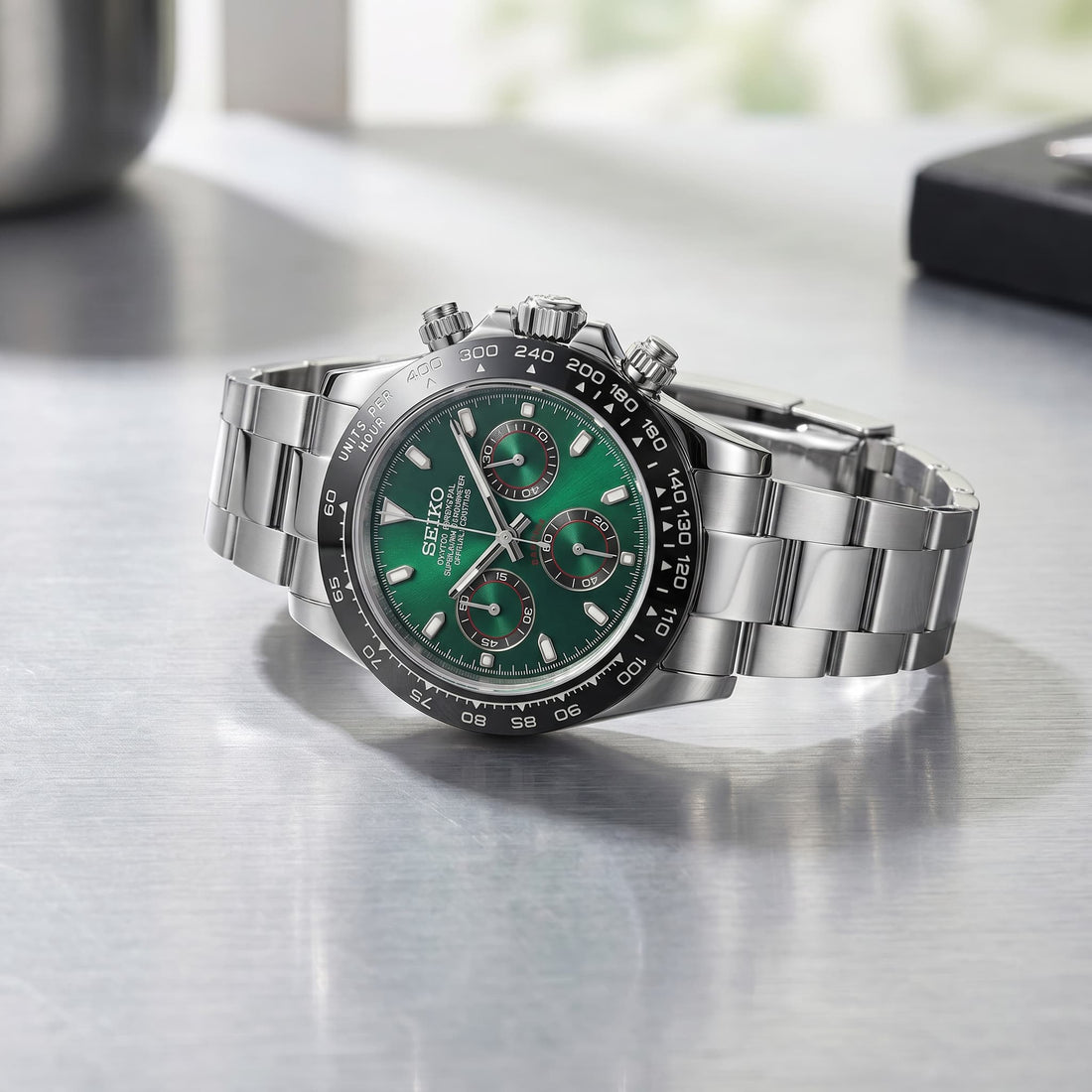 Seiko Daytona Emerald Steel