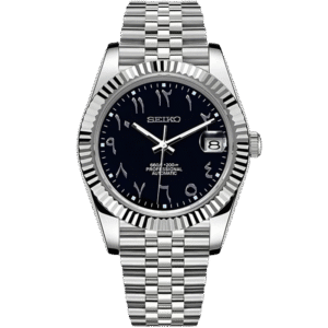 SEIKO DATEJUST MOD | BLACK ARABIC DIAL