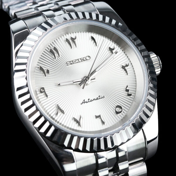 SEIKO DATEJUST MOD | WHITE ARABIC DIAL