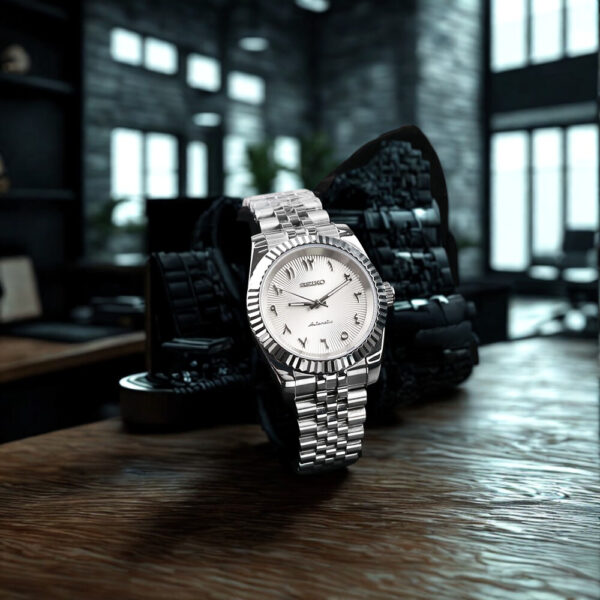 SEIKO DATEJUST MOD | WHITE ARABIC DIAL