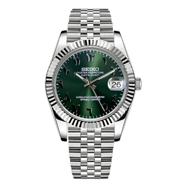 SEIKO DATEJUST MOD | GREEN ARABIC DIAL
