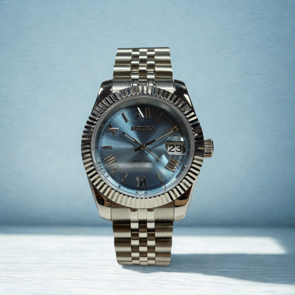 SEIKO DATEJUST MOD | ROMAN LIGHT BLUE