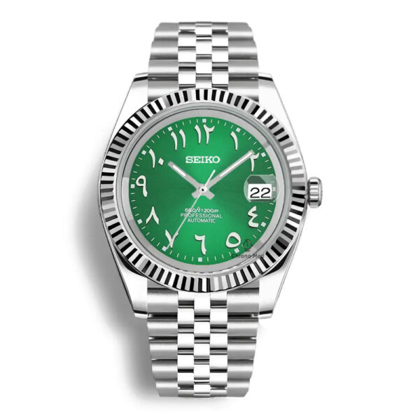 SEIKO DATEJUST MOD | GREEN ARABIC DIAL