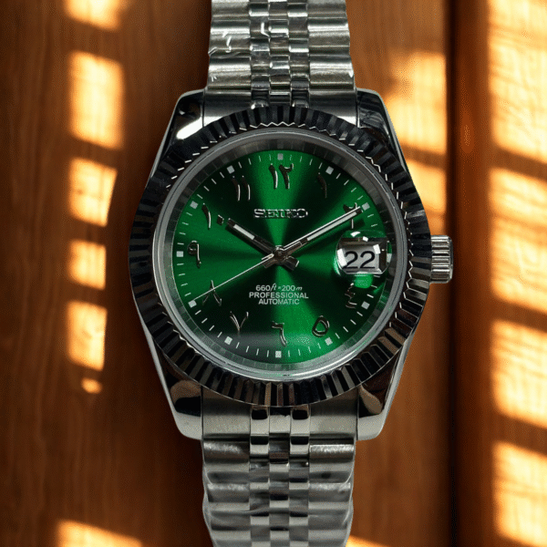 SEIKO DATEJUST MOD | GREEN ARABIC DIAL