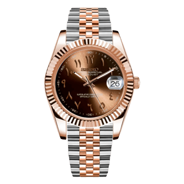 SEIKO DATEJUST MOD | BROWN ARABIC DIAL