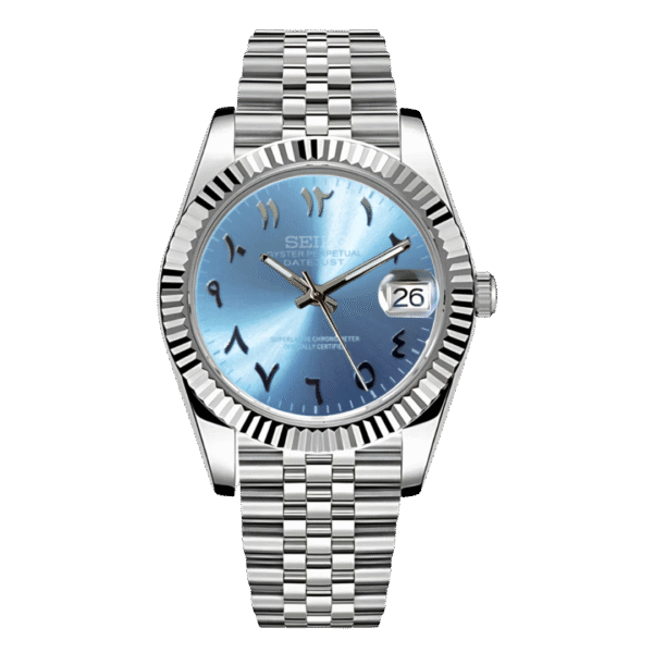 SEIKO DATEJUST MOD | BABY BLUE ARABIC DIAL